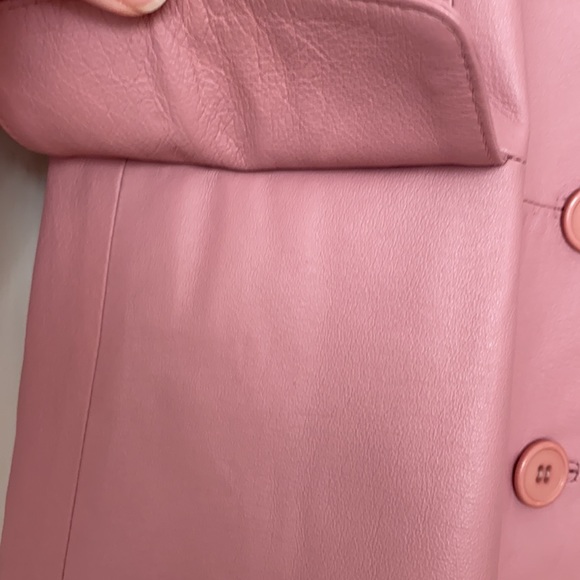 OOAK mauve lavender suit in leather by Venezia - Picture 3 of 12